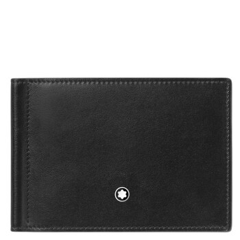 ブラック☆Middle Leather Wallet MONTBLANC Meisterstuck 19x9.5cm 14cc Vertical BLK Leather