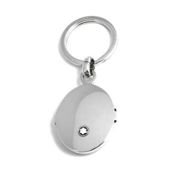 Meisterstuck Sol Platinum Black Onyx Key Ring 2871