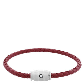 Meisterstuck Steel & Russet Leather Bracelet