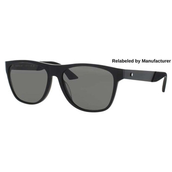 Montblanc Gray Rectangular Men's Sunglasses MB0278S 001 56