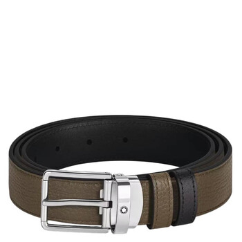 Montblanc Sartorial Leather Horseshoe 35mm Reversible Belt 222147