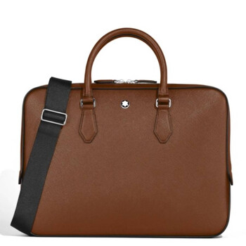 Montblanc Zipper Leather Briefcase 131234 4062037112336 - Handbags