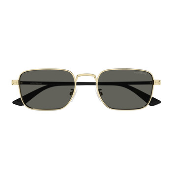 Montblanc Green Rectangular Men's Sunglasses MB0339S 002 53