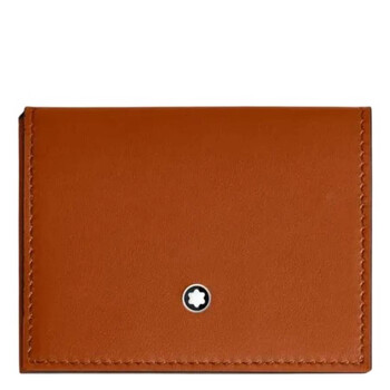 Montblanc Caramel Grain Leather 8cc Wallet 198366 4062037802954