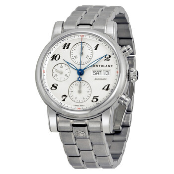 Montblanc Heritage GMT Automatic Silvery White Dial Watch 119948