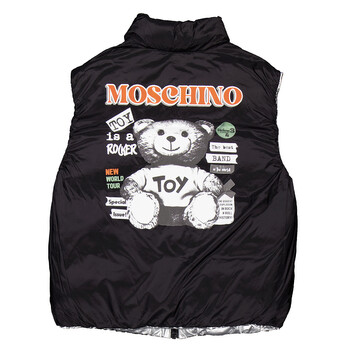 Boys Logo-Applique High Neck Vest
