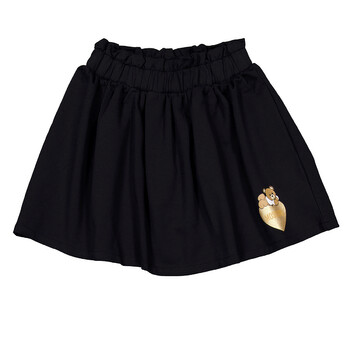 Girls Logo-Print Curved Hem Skirt