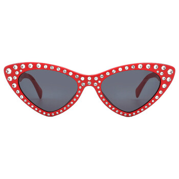 Grey Cat Eye Ladies Sunglasses MOS006/S/STR 0C9A/IR 52