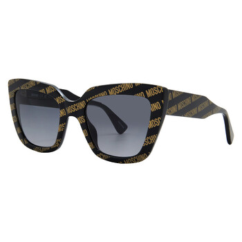 Dior DIORCLUB M4U Smoke Mirror Logo Shield Ladies Sunglasses