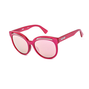 Pink Round Ladies Sunglasses MOS043/F/S 0MU1/VQ 56