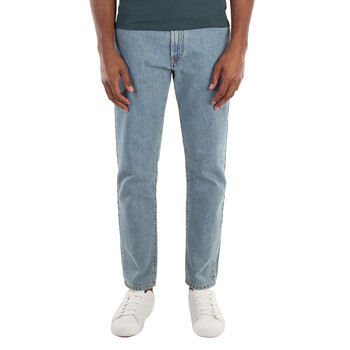 Burberry Vintage Blue Straight Leg Cotton Denim Jeans, Waist