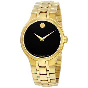 Black Dial Yellow Gold PVD Watch 0607227