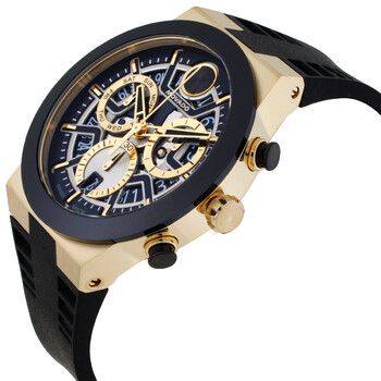 Bold Chronograph Quartz Black Dial Men's Watch 3601307