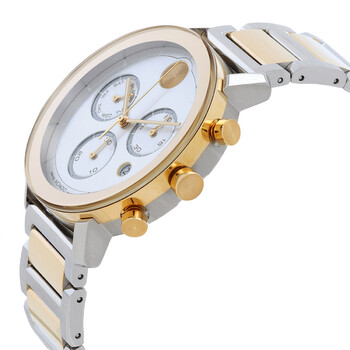 Bold Evolution Chronograph Quartz Silver Dial Two-Tone Men's Watch 3600888