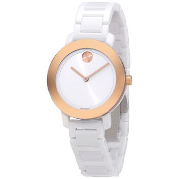 Movado Bold Ceramic Quartz White Dial Ladies Watch 3600892  display picture 1