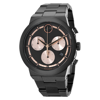 Movado Bold TR90 Chronograph Quartz Black Dial Men's Watch 3601092