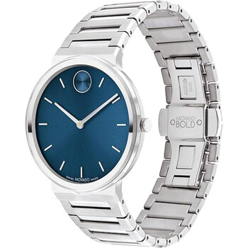 Movado Museum Quartz Blue Dial Men's Watch 3601185 - Watches, Museum ...