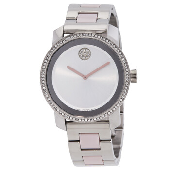Swarovski Clarica Quartz Crystal Silver Dial Ladies Watch  display picture 1
