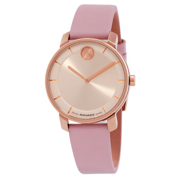 Bold Quartz Rose Gold Dial Ladies Watch 3601078
