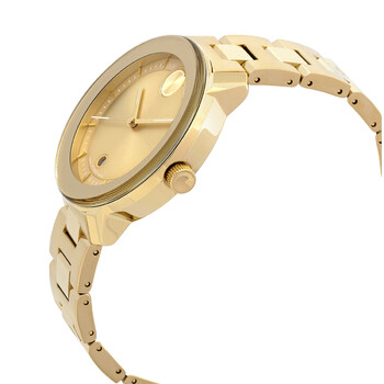 Bold Verso Quartz Gold Dial Ladies Watch 3600871