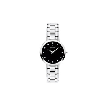 Faceto Quartz Diamond Black Dial Ladies Watch 0607866