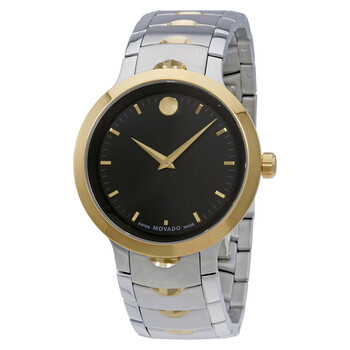 Movado Sport Quartz Black Dial Two-tone Men's Watch 607991
