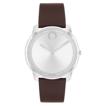 NWT Movado Trend Element Quartz Silver Dial Men\'s Watch Movado Bold Trend Element Silver Dial Stainless Mesh Band  main image 4