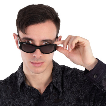 ALOHA DOC S Lava Oval Men's Sunglasses ML2035 BK-GM/LAVA 52