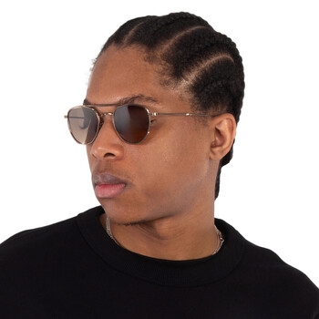 ROKU II S Smokey Pilot Titanium Sunglasses ML4015 BBZ-PYR/SMKY 48