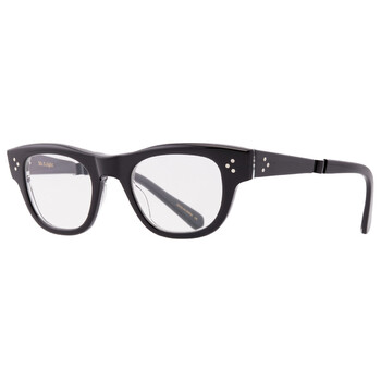 WAIMEA C Demo Oval Unisex Eyeglasses ML1007 BKGLSS-SBK 46