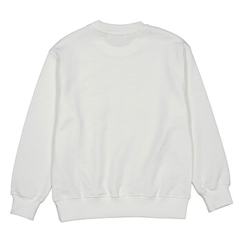 Kids Box Logo Crewneck Cotton Sweatshirt