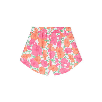 Kids Floral Print Cotton Shorts