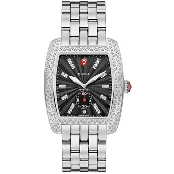 Urban Black Sunburst Dial Stainless Steel Ladies Watch MWW02T000008