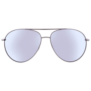 Silver Flash Pilot Unisex Sunglasses NIKE CHANCE EV1217 056 61