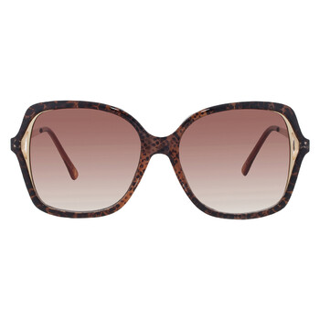 Gucci Brown Gradient Butterfly Ladies Sunglasses GG0765SA 003 57