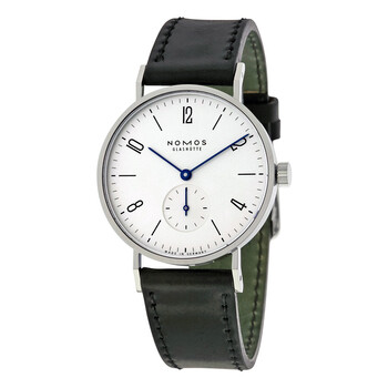 Tangente Galvanized White Dial Black Leather Men's Watch 101