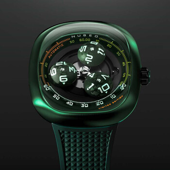 Tri-Star Orbit Black Dial Men's Watch NB-6116-0B