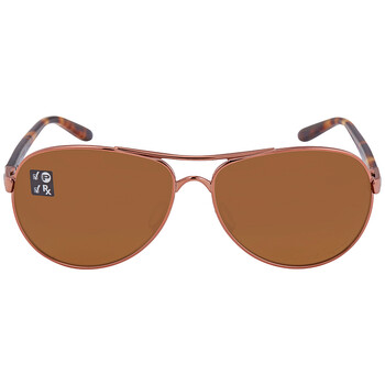 Feedback Brown Gradient Polarized Pilot Ladies Sunglasses OO4079 407914 59