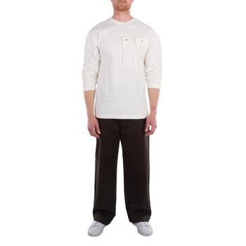 ★OAMC★ Empibian Short Sleeve T-Shirt White 23E28OAJ12COT00 Oamc Men's White Amphibian Short-Sleeved T-Shirt, Size Small