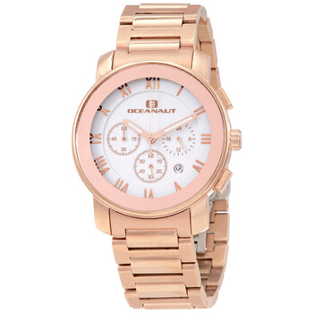 Riviera Chronograph Quartz White Dial Men's Watch OC0334