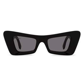 okano Off-White Accra Grey Cat Eye Unisex Sunglasses OERI031 1007
