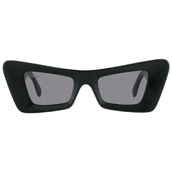Off-White Andy Dark Grey Irregular Unisex Sunglasses OERI047