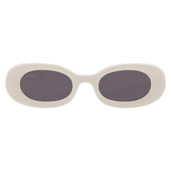 AMALFI Dark Grey Oval Unisex Sunglasses OERI087 0107 49