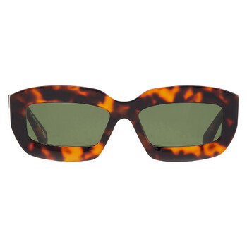 CHARLOTTE Green Oval Unisex Sunglasses OERI138 6055 54