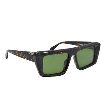 Off-White OERI13I JACKSON 6055 Sunglasses Havana Square Frame, Green Lenses Off-White Off-White OERI13I JACKSON 6055 Sunglasses Havana  main image 3
