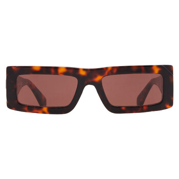 LAUREL Brown Rectangular Unisex Sunglasses OERI13P 6064 54