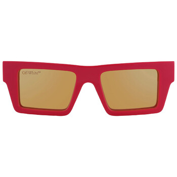 Off-White Zurich Amber Square Unisex Sunglasses OERI018 2576