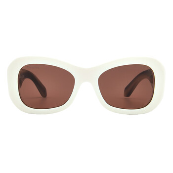 Pablo Brown Oval Unisex Sunglasses OERI040 0264 54