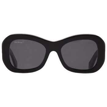 Pablo Dark Grey Oval Unisex Sunglasses OERI040 1007 54