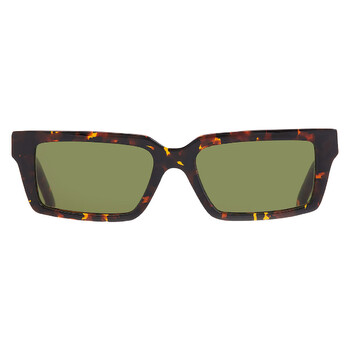 WARREN Green Rectangular Unisex Sunglasses OERI13A 6055 54